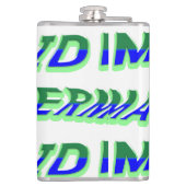 Mikitiez oceaanzeemeermin venus zee blauw heupfles (Achterkant)