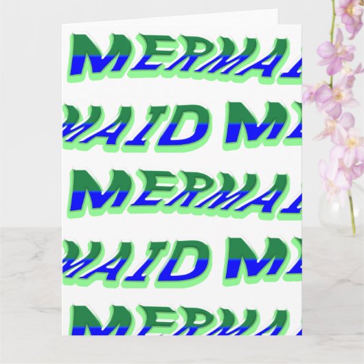 Mikitiez oceaanzeemeermin venus zee blauw kaart (Orchidee)