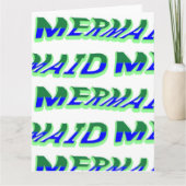 Mikitiez oceaanzeemeermin venus zee blauw kaart (Voorkant)