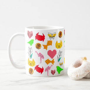 Mikitiez origami kanker zomer juweel dier kat koffiemok