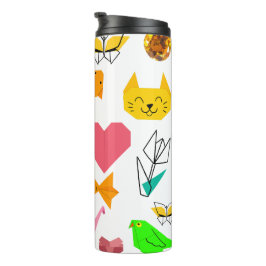 Mikitiez origami kanker zomer juweel dier kat thermosbeker