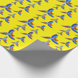 Mikitiez parrot hawaii zommersunset strand spring cadeaupapier