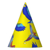 Mikitiez parrot hawaii zommersunset strand spring feesthoedjes (Links)