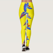 Mikitiez parrot hawaii zommersunset strand spring leggings (Achterkant)