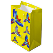 Mikitiez parrot hawaii zommersunset strand spring medium cadeauzakje (Voorkant Gekanteld)