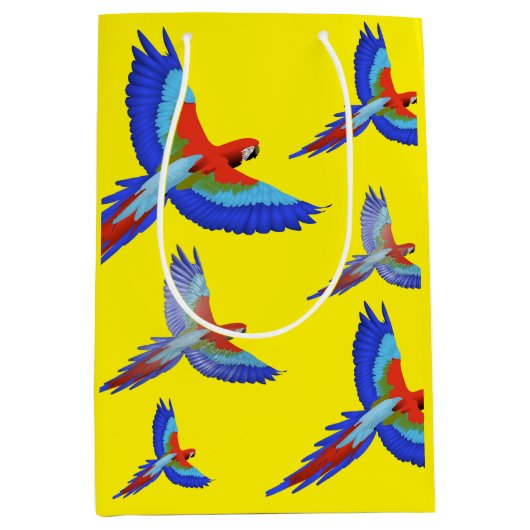Mikitiez parrot hawaii zommersunset strand spring medium cadeauzakje (Voorkant)