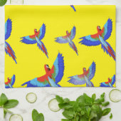 Mikitiez parrot hawaii zommersunset strand spring theedoek (Gevouwen)