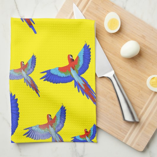 Mikitiez parrot hawaii zommersunset strand spring theedoek (Quarter Fold)