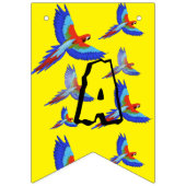 Mikitiez parrot hawaii zommersunset strand spring vlaggetjes (Tweede vlag)