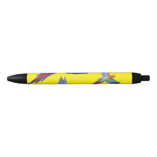 Mikitiez parrot hawaii zommersunset strand spring zwarte inkt pen