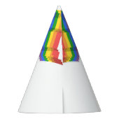 Mikitiez PE Olympische Spelen donut regenboog spor Feesthoedjes (Achterkant)