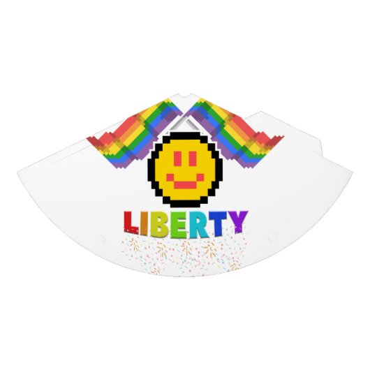 Mikitiez PE Olympische Spelen donut regenboog spor Feesthoedjes (Voorkant)