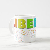 Mikitiez PE Olympische Spelen donut regenboog spor Koffiemok (Voorkant links)