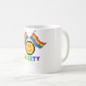 Mikitiez PE Olympische Spelen donut regenboog spor Koffiemok (Voorkant rechts)