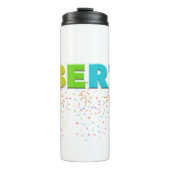 Mikitiez PE Olympische Spelen donut regenboog spor Thermosbeker (Voorkant)