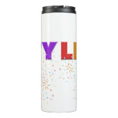 Mikitiez PE Olympische Spelen donut regenboog spor Thermosbeker (Achterkant)