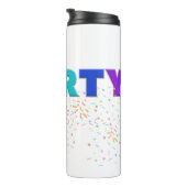 Mikitiez PE Olympische Spelen donut regenboog spor Thermosbeker (Geroteerd rechts)