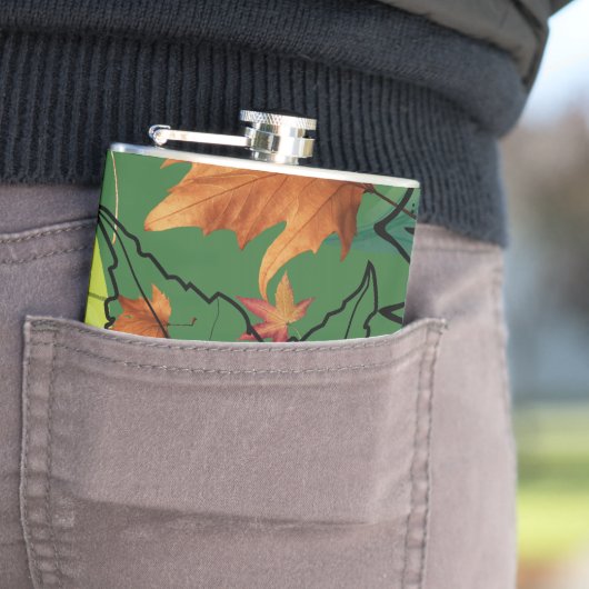 Mikitiez pisces natuur selflove roos flower heupfles (Voorbeeld)