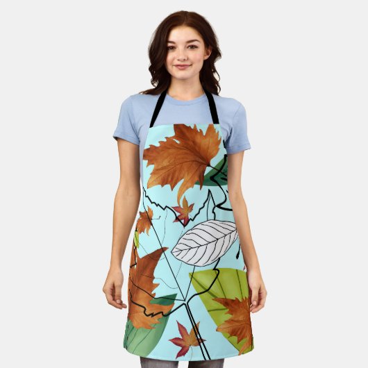 Mikitiez pisces natuur selflove roos flower schort (Gedragen)