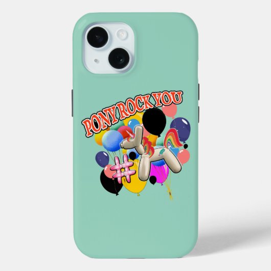 Mikitiez pony discobal feestthema Case-Mate iPhone case (Achterkant)