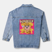 Mikitiez popcorn moivenight bioscoop denim jacket (Achterkant)
