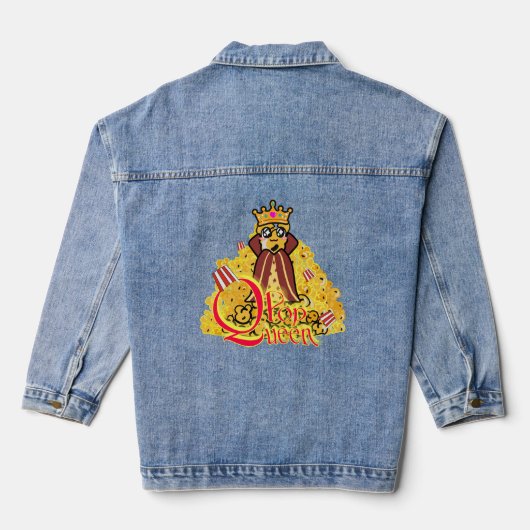 Mikitiez popcorn moivenight bioscoop denim jacket (Achterkant)