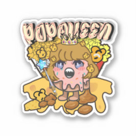 Mikitiez popcorn moivenight bioscoop sticker