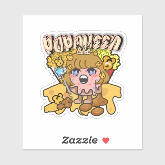 Mikitiez popcorn moivenight bioscoop sticker (Vel)