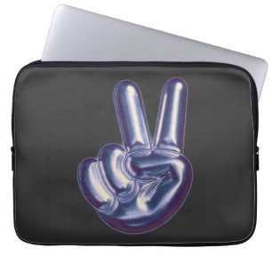 Mikitiez pride maand overwinning v zilver laptop sleeve