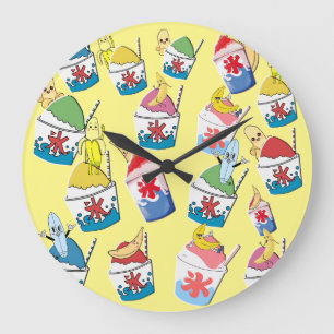 Mikitiez rainbowbanana animemanga zomer grappig ij grote klok