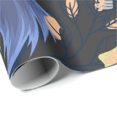 Mikitiez retro halloween ghouls pompoen cadeaupapier (Rol Hoek)