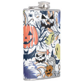 Mikitiez retro halloween ghouls pompoen heupfles (Rechts)