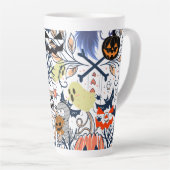 Mikitiez retro  halloween ghouls pompoen latte mok (Rechterhoek)