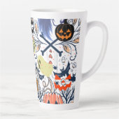 Mikitiez retro  halloween ghouls pompoen latte mok (Rechts)