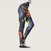 Mikitiez retro  halloween ghouls pompoen leggings (Rechts)