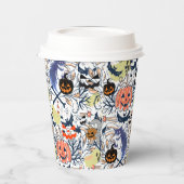 Mikitiez retro halloween ghouls pompoen papieren bekers (Links)