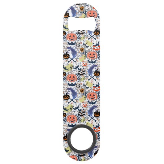 Mikitiez retro halloween ghouls pompoen speed flessenopener (Voorkant)