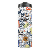 Mikitiez retro halloween ghouls pompoen thermosbeker (Voorkant)