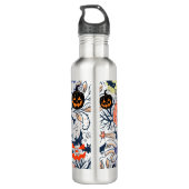 Mikitiez retro halloween ghouls pompoen waterfles (Achterkant)