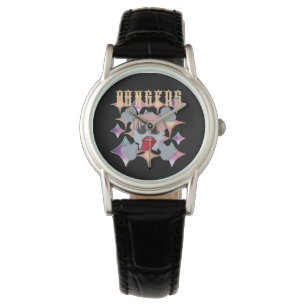 Mikitiez rockster schedel rode verjaardag redlip horloge