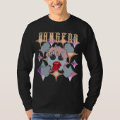 Mikitiez rockster schedel rode verjaardag redlip t-shirt (Voorkant)