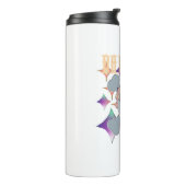 Mikitiez rockster schedel rode verjaardag redlip thermosbeker (Gedraaid links)