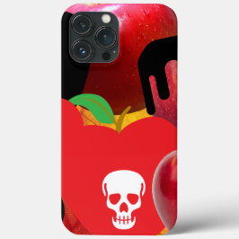 Mikitiez rode schedel giftige appel vegan zomer Case-Mate iPhone case