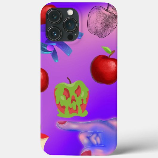 Mikitiez rode schedel giftige appel vegan zomer Case-Mate iPhone case (Achterkant)