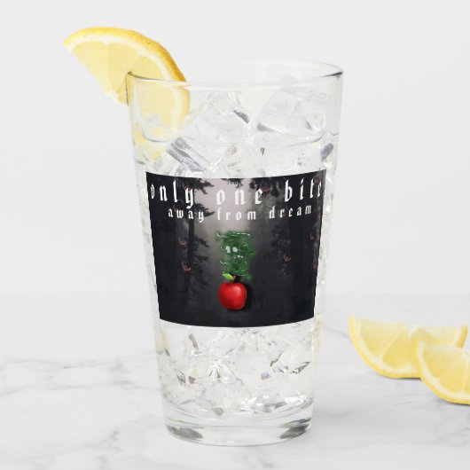 Mikitiez rode schedel giftige appel vegan zomer glas (Voorkant ijs)