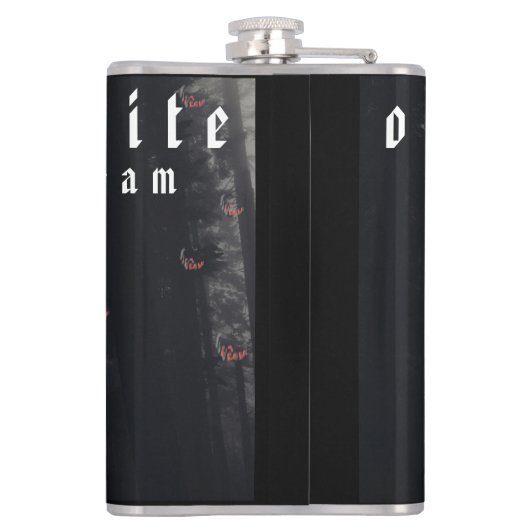 Mikitiez rode schedel giftige appel vegan zomer heupfles (Achterkant)