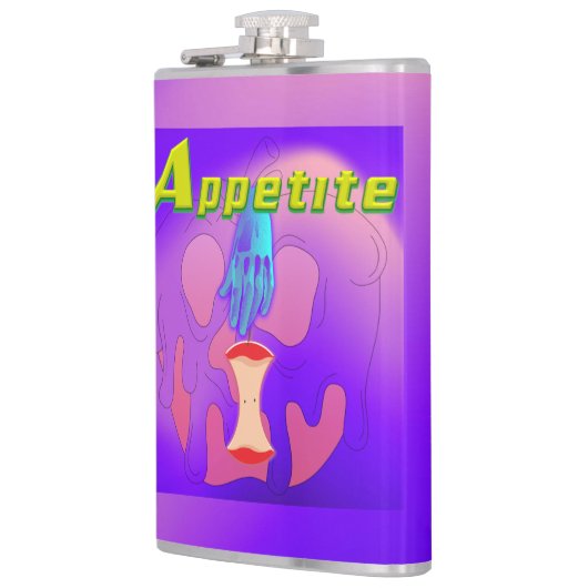 Mikitiez rode schedel giftige appel vegan zomer heupfles (Links)