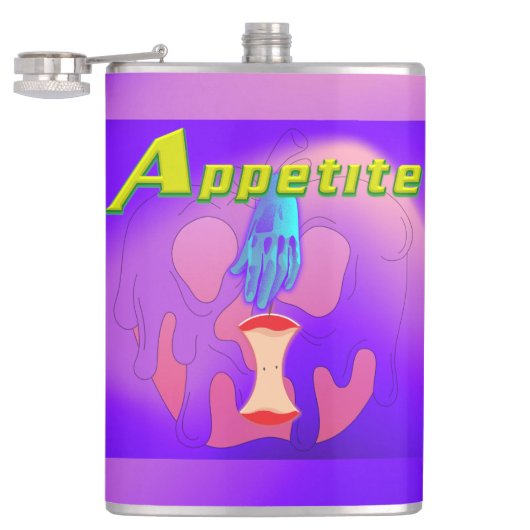 Mikitiez rode schedel giftige appel vegan zomer heupfles (Geopend)