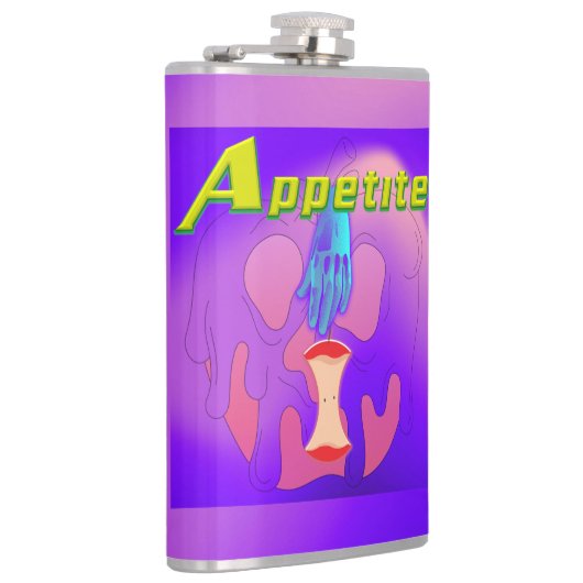 Mikitiez rode schedel giftige appel vegan zomer heupfles (Rechts)