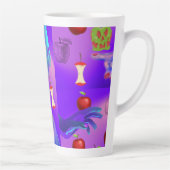 Mikitiez rode schedel giftige appel vegan zomer latte mok (Rechts)